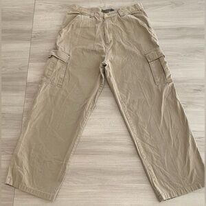 Vintage Y2K Suburban Cargo Rave Pants Size 36x30 Wide Leg Baggy Skater Grunge